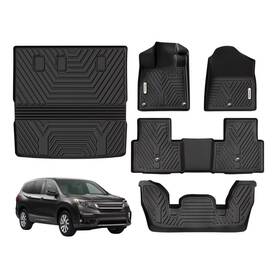 Ledkingdomus 199449622178 Floor Mats Trunk Cargo Liner For 2023-25 Honda Pilot All Weather 3d Tpe