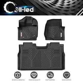 Beysh2anhm Ledkingdomus 3d Tpe Floor Mats For 2015-2025 Ford F-150/f-150 Lightning Super Crew Cab Liner