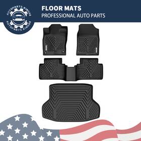 Beysh2hgdz Ledkingdomus All Season 3d Floor Mats Trunk Cargo Liner Set For 2016-2021 Honda Civic Sedan