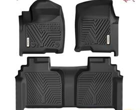 Beyshfqj6x Ledkingdomus Floor Mats For 2019-2025 Chevy Silverado Gmc Sierra 1500 2500hd 3500hd Crew Cab