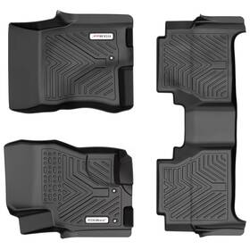 Beyshl50c9 Ledkingdomus 3pcs Floor Mats For 2008- 2021 Nissan Frontier Crew Cab All Weather Liner