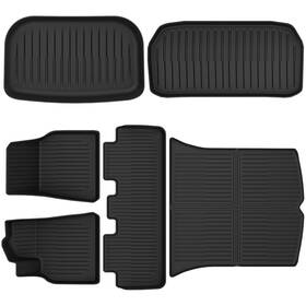 Beyshpvai1 Ledkingdomus Floor Mats Cargo Liner Full Set For 20-24 Tesla Model Y 5-seat Anti-slip