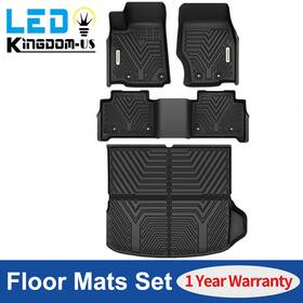 Beyshvus6i Ledkingdomus 4pcs 3d Floor Mats Cargo Liner For 2022- 2025 Jeep Grand Cherokee All Weather