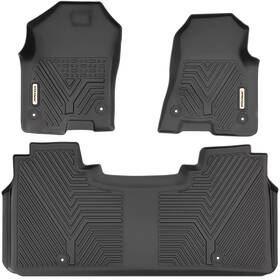 Beyshyh03r Ledkingdomus 3pcs Car Floor Mats For 2019-2024 Dodge Ram 1500 Crew Cab Tpe Rubber Liner