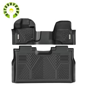 Febus000a0022fe Ledkingdomus Floor Mats Liner Set For 2015-2025 Ford F-150 Super Crew Cab 1st Row Bench Seat