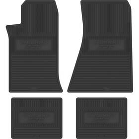 Fmcz82001 Legendary Auto Interiors Upholstery 1982-84 Camaro Z28 Black Custom Vintage 4 Piece Floor Mats Set With Inch
