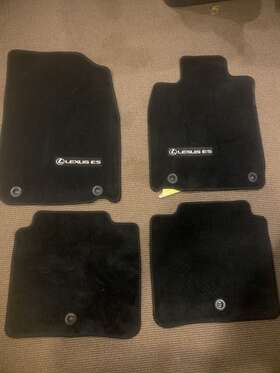 222.le1f20 Lexus 20 2020 Es350 Oem Floor Mat Carpet Set Black Cloth