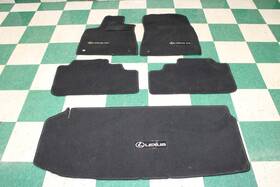 232-lexus Lexus 18-22 Rx350l Black Carpeted Floor Mats Set 5x Front Rear Lh Rh Unit Factory Oem