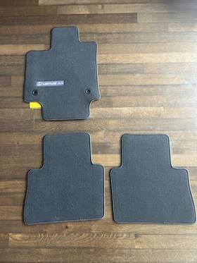 87687 Lexus Floor Mats Nx250 Nx350 Black Carpet Orange Stitching 2022-2024