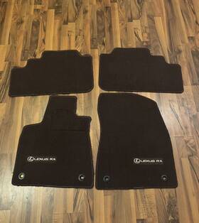 Pt206-48161-21 Lexus Oem 2016-2022 Rc200t Rx350 Rx450h Brown Carpeted Floor Mats