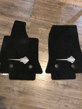 Hem-mat-c7-jet-flags Lloyd Mats 2014-2019 Chevrolet Corvette C7 Stingray Floor Carpet Black 32oz