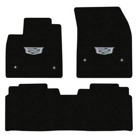 K13241t-17 Lloyd Mats Floor Cadillac Lyriq 2023-on 3pc Monochromatic Crest