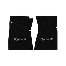 K66526f-12 Lloyd Mats 2pc Set For 1971-1975 Plymouth Road Runner With Front Buckets Black