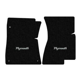 K66554f-11 Lloyd Mats 2pc Set For 1971-1974 Plymouth Satellite 2-door With Bench Black