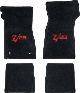 Lm2010rd Lloyd Mats 1968-1969 Camaro Black Floor Mat Set With Red Embroidered Inch Z/28 Logo