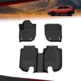 Es01e031023 Lqi 3d Floor Mats For 2016- 2022 Honda Hr-v All Weather Tpe Rubber Car Liners