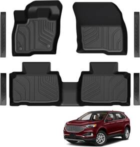 Luw-fm05-15ed Lumway All Weather Floor Mats Door Sill Guards For Ford Edge 2021-2026 Accessories
