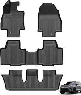Lumway Luw-fm05-24gh Floor Mats For Toyota Grand Highlander 2026 2025 2024 Accessories