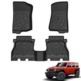 Sg260316005 Lumway All Weather Floor Mat For Jeep Wrangler Gas 2018-2026 Not Jk/phev/2-door