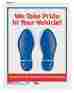 M0002pw2260a Slip-n-grip Plain Paper Footprint Floor Mat 500 Ct