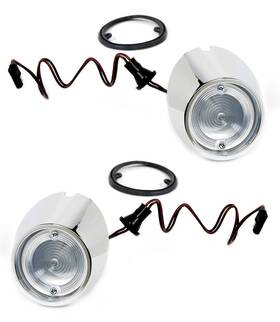 Hsg4 Maryland Mustang 1965-1966 Ford Back Up Lamps Lenses Gaskets Screws Kit Set