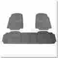 Mat-3001gry Spec-d G-mall 3pc Heavy Duty All Weather Gray Pvc Rubber Car Floor Mats 684758616340