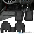 Mat-901835 Carpartsinnovate Jeep Wrangler Jk Replacement Black Rubber Front Rear Floor