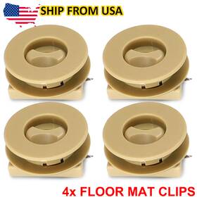 Maxhanest 796647660034 Fixing Grips Clips Clamps Pvc 4pcs Car Carpet Holders Clipb Beige