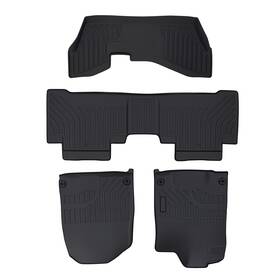 0dionj Maxpeedingrods All-weather Floor Mats Liner For Acura Mdx 2014-2020 7 Seat Black Tpe Anti-slip