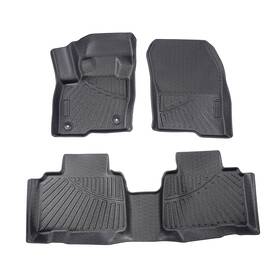 1may67 Maxpeedingrods 3 Floor Mats Liners Fit For Ford Edge All-weather 2015-2025 Black Tpe