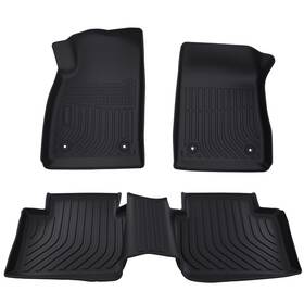 Maxpeedingrods 2i6v9w Black All-weather Floor Mats For Chevrolet Impala 2014-2020 Tpe Liners
