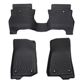 3qropu Maxpeedingrods Black Floor Mats Liner 3pcs Kit For Jeep Gladiator 2020-2024 Waterproof