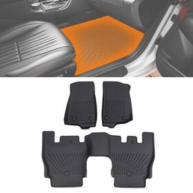 3wsk09 Maxpeedingrods Floor Mats Liner For Jeep Wrangler Jl 4-door 2018-2024 Tpe Car Mat Front And Rear