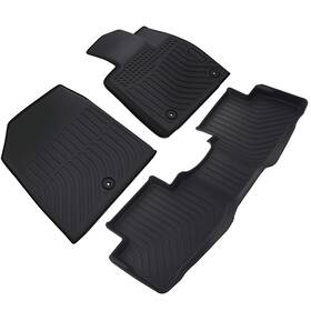 4aub01 Maxpeedingrods All-weather Tpe Carpet Floor Mats For Hyundai Palisade 2020-2024 Black Car Mat