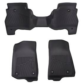 4yle36 Maxpeedingrods Floor Mat 2 Row Liner 3pcs Set For Jeep Gladiator 2020 2021-2024 All-weather
