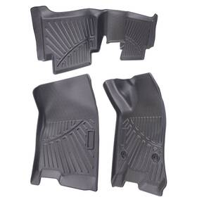 6uj8h7 Maxpeedingrods 3 Pc Floor Mats Liners All Weather For Gmc Canyon Crew Cab 2023-2024 Rubber Tpe