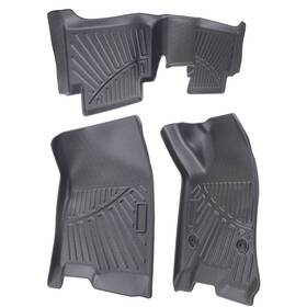 Anp98e Maxpeedingrods 3 Pieces Carpet Floor Mats For Gmc Canyon Crew Cab 2023-2025 Rubber Tpe