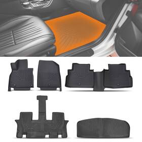 Maxpeedingrods B2w7yi Front Rear Floor Mats Lienr For Kia Telluride 2020-2025 Tpe Waterproof Anti-slip