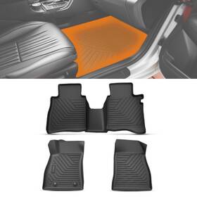 B86t2p Maxpeedingrods Carpet Floor Mats For Hyundai Elantra 2017-2020 Black Tpe Car Waterproof