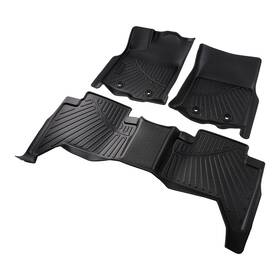 Cxp9ut Maxpeedingrods 3 Pcs Floor Mats Liners Set For Toyota Tacoma Double Cab 16-2017 1st And 2nd Row