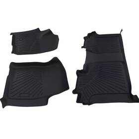 E391qf Maxpeedingrods 3pcs Tpe Floor Mat Liners For Chevrolet Silverado Gmc Sierra 2019-25 Waterproof