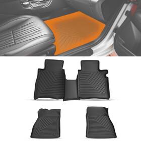 Ef4h6d Maxpeedingrods Carpet Floor Mats For Nissan Sentra 2013-2019 Tpe Rubber Black Liners