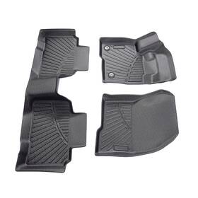 Gbeiu6 Maxpeedingrods 3pcs Black Floor Mats Liners Rear Mat For Ford Edge 2015-2025 Rubber Tpe