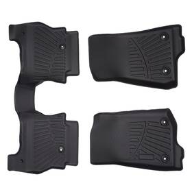 Gdyfn8 Maxpeedingrods Front Floor Mats Rear Mat For Jeep Gladiator 2020-2025 1st And 2nd Row