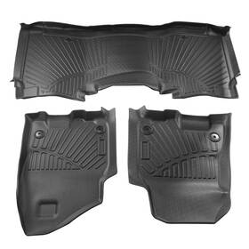 Gj9n56 Maxpeedingrods 3 Pcs Floor Mats Liners Set For Dodge Ram 1500 Crew Cab 2019 2020 2021 2022-2024