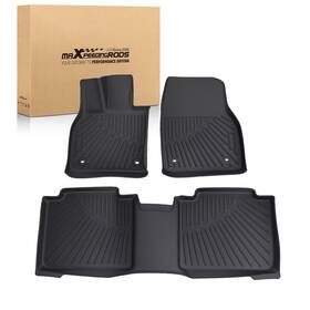 Maxpeedingrods H4uti1 Floor Mats Liner For Subaru Solterra Toyota Bz4x 2023-2025 Black Tpe All Weather