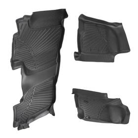 I2uvrc Maxpeedingrods Tpe Carpet Floor Mat Liners For Chevrolet Silverado Gmc Sierra 19-25 Waterproof
