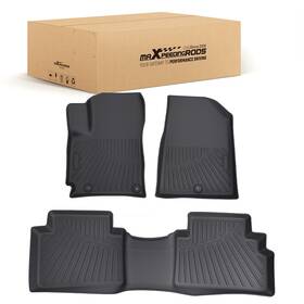 Iapjx8 Maxpeedingrods 3pc Floor Mats Liner Waterproof For Kia Soul 2020-2025 Black Tpe Car Carpet