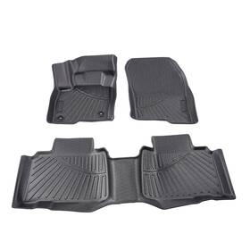 Ih1d3q Maxpeedingrods 3 Pcs Floor Mats Liners Unique Black Tpe Fit For Ford Edge 2015-2025 All-weather