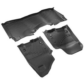 J69tr1 Maxpeedingrods Floor Mats And Rear Mat For Dodge Ram 1500 Crew Cab 2019 2020-24 All-weather